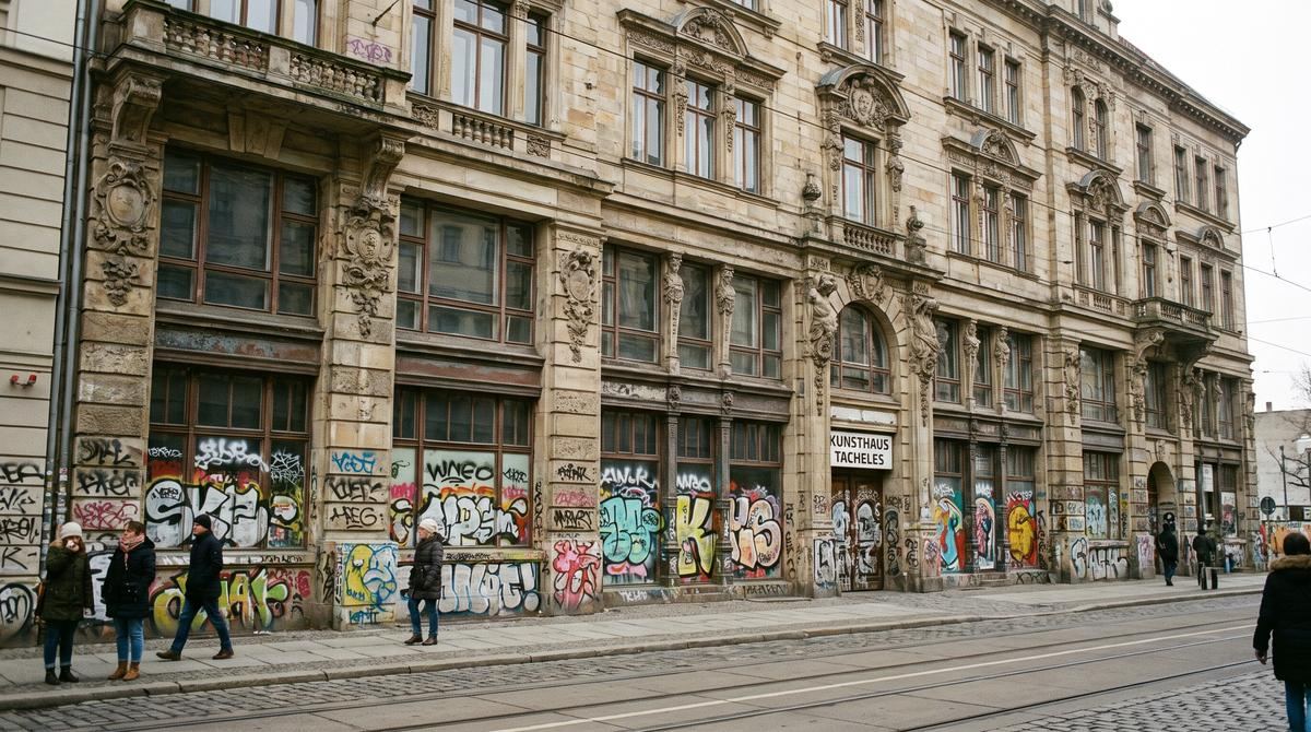Graffiti auf Sandsteinfassade Berlin – Professionelle Entfernung am Denkmal