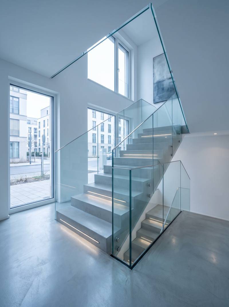 Gepflegtes Treppenhaus in Berlin Steglitz mit modernem Design und sauberen Flächen